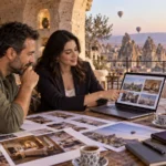 Nevşehir web tasarım firmalarının rezervasyon ve çok dilli site projelerini inceleyen işletme sahibi